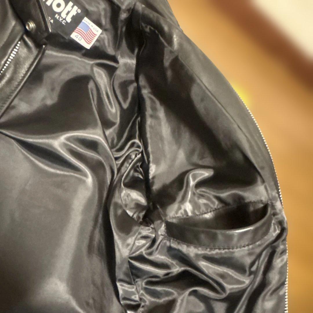 美品‼️schott641P 40インチシングルライダース