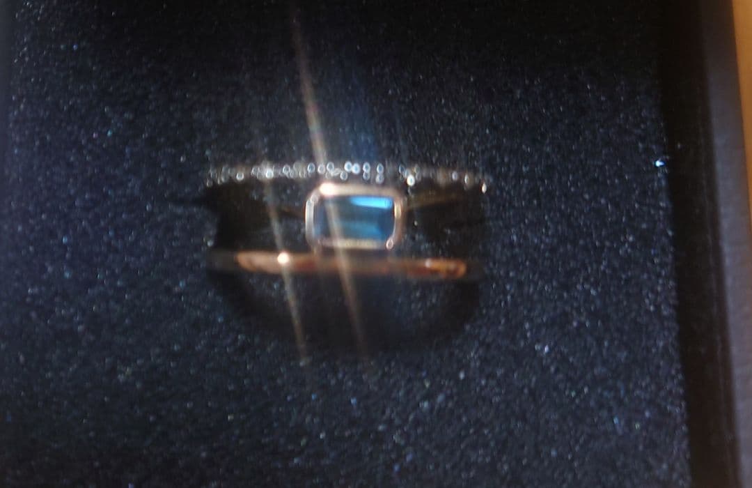 アルティーダウード　ロンドンブルートパーズ　パフェダイヤモンド　7号