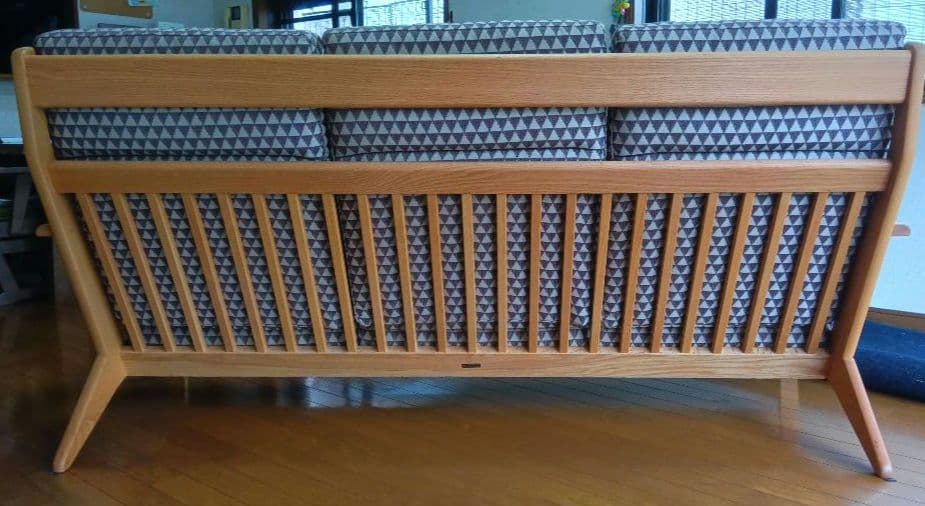 【引取限定・名古屋市】NAGANO ナガノ 3人掛ソファ＋スツー