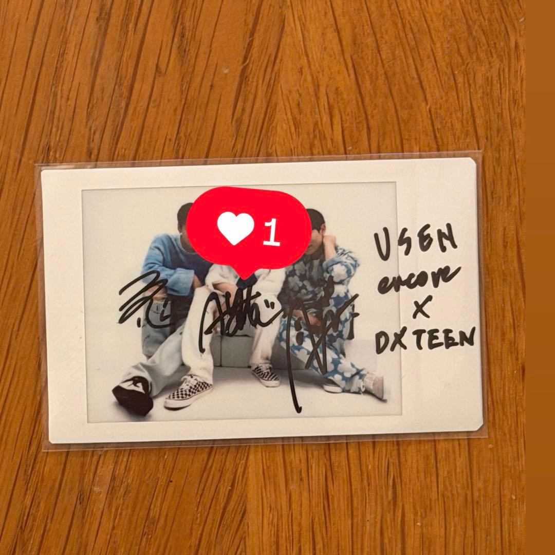 DXTEEN 直筆サイン入りチェキ