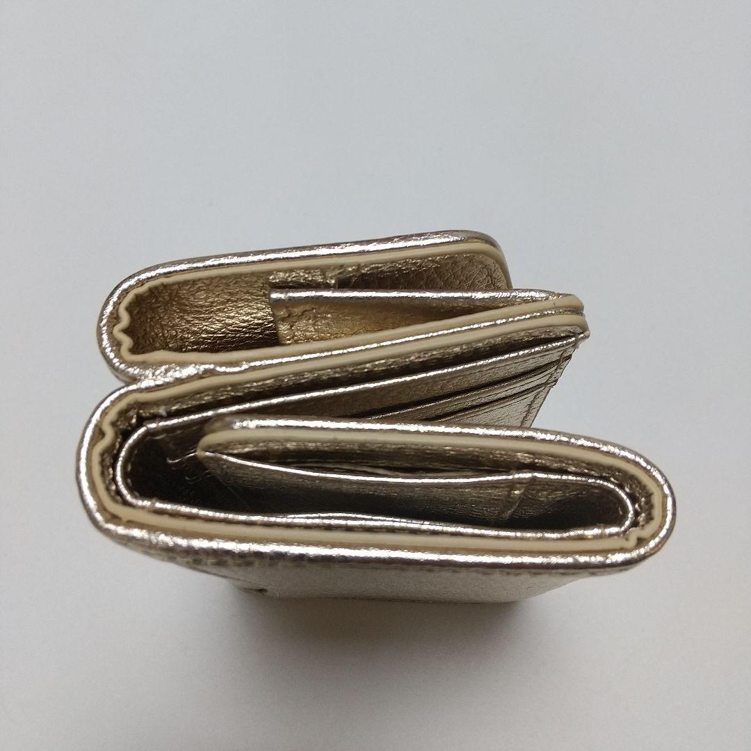 【新品】HASHIBAMI 天然石 ミニウォレット ゴールド 三つ折り財布
