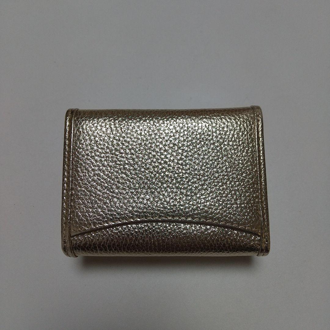 【新品】HASHIBAMI 天然石 ミニウォレット ゴールド 三つ折り財布