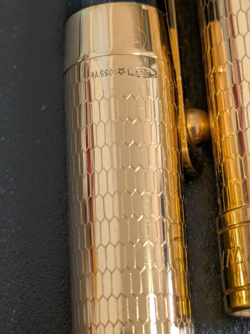 【蘭王様】【ソリッドゴールド】ラレックス　50周年万年筆　8金無垢　14金ペン先