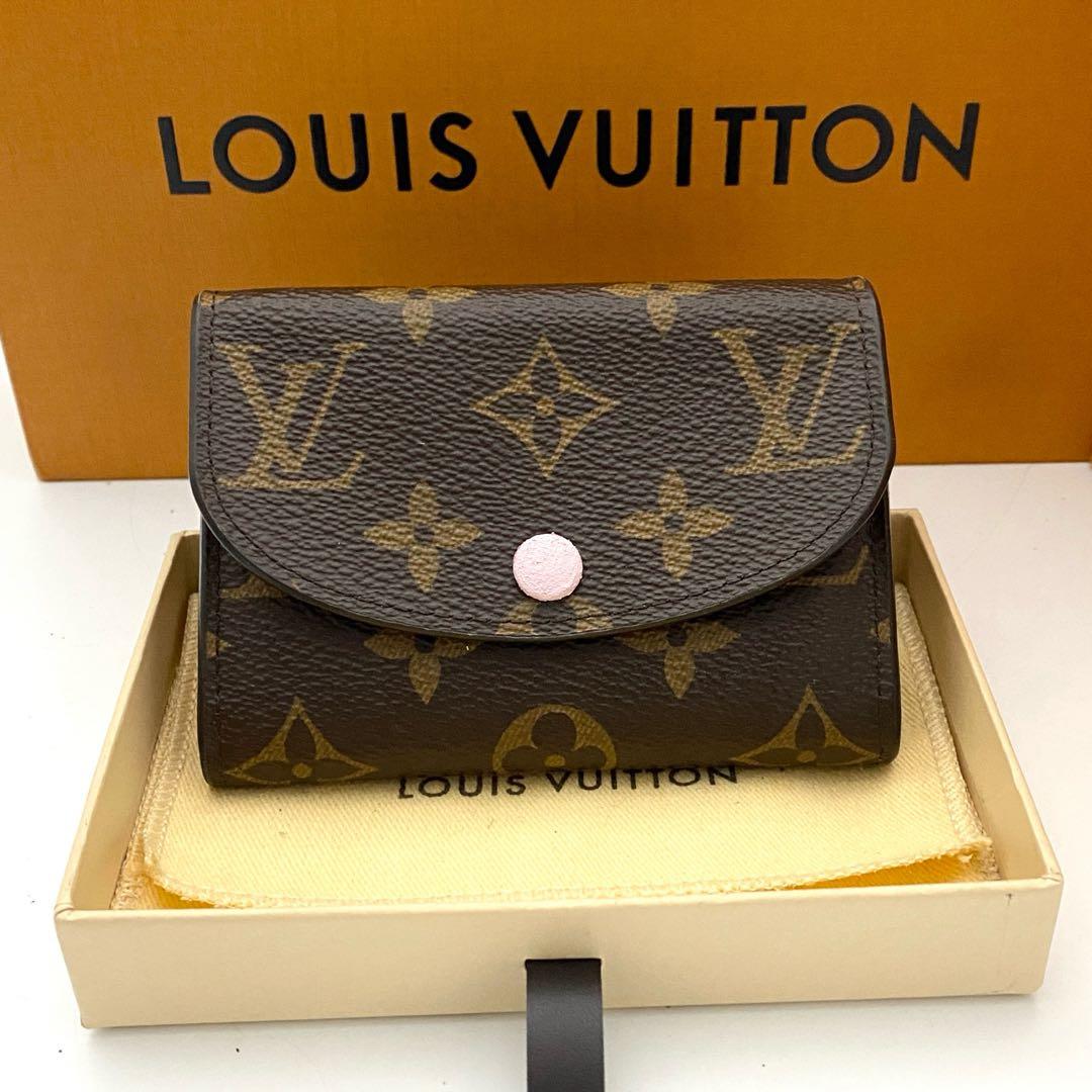 美品　ルイヴィトン　モノグラム　ロザリ　ローズバレリーヌ　ミニ財布　ケース