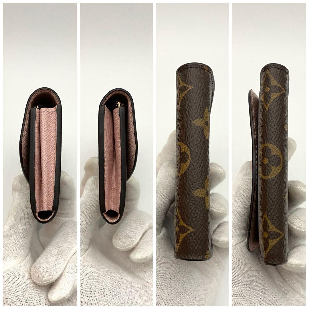 美品　ルイヴィトン　モノグラム　ロザリ　ローズバレリーヌ　ミニ財布　ケース