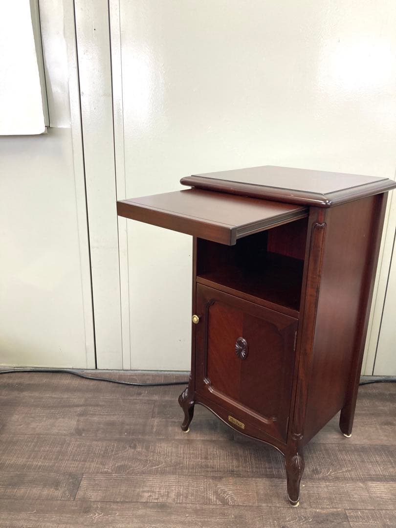 東海家具　木製　家具　サイドチェスト　電話台　ビンテージ