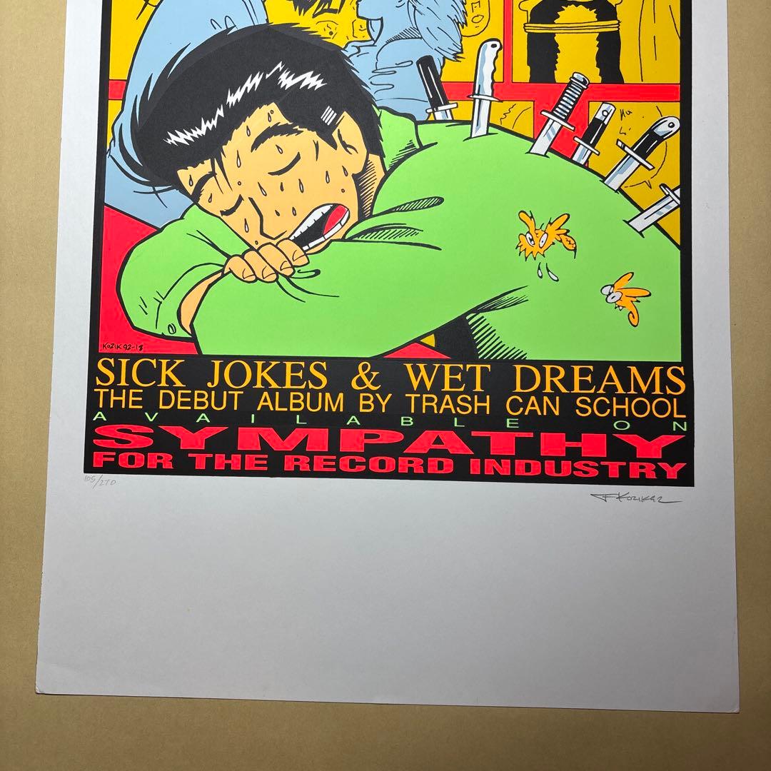 KOZIK TRASH CAN SCHOOL シルクスクリーンポスター