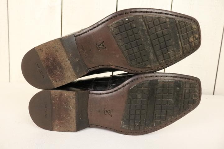 H*A様 【美品】☆ルイヴィトン：クロコ　ローファー　レザーシューズ　６　25.