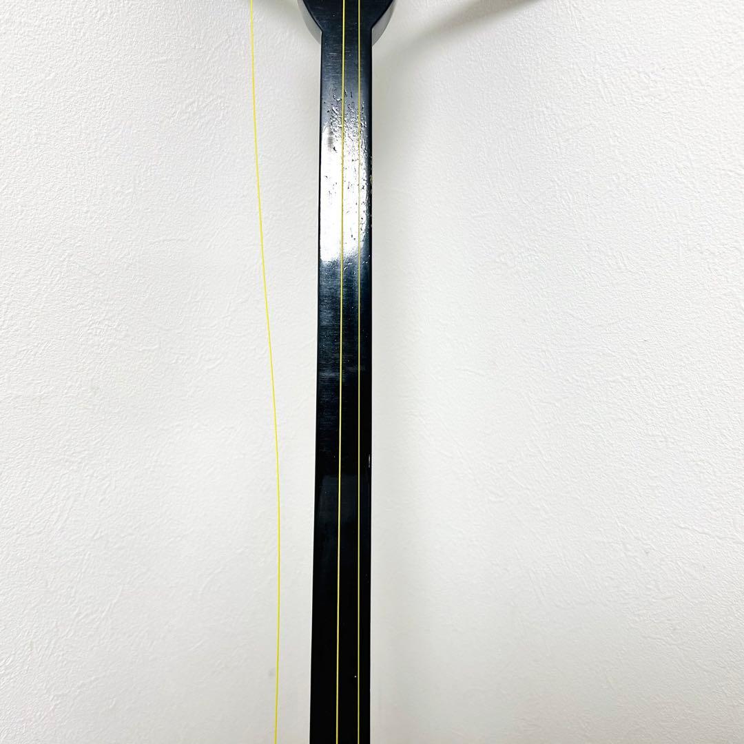 ジャンク 沖縄三線 人工皮 合皮 蛇柄 三味線 三線