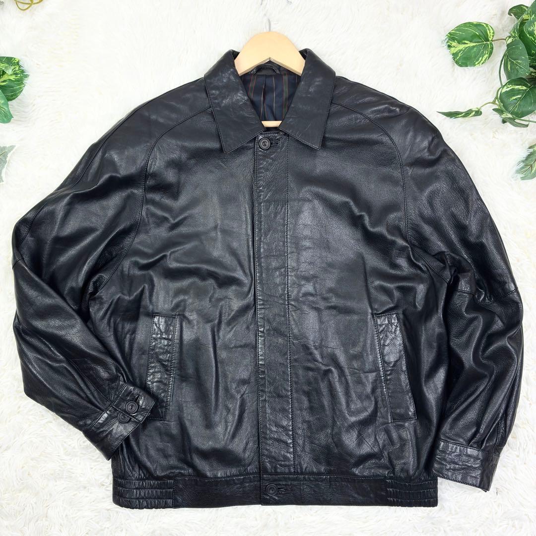 美品　ダンヒル　本革　シングルライダース　レザージャケット　M　英国製