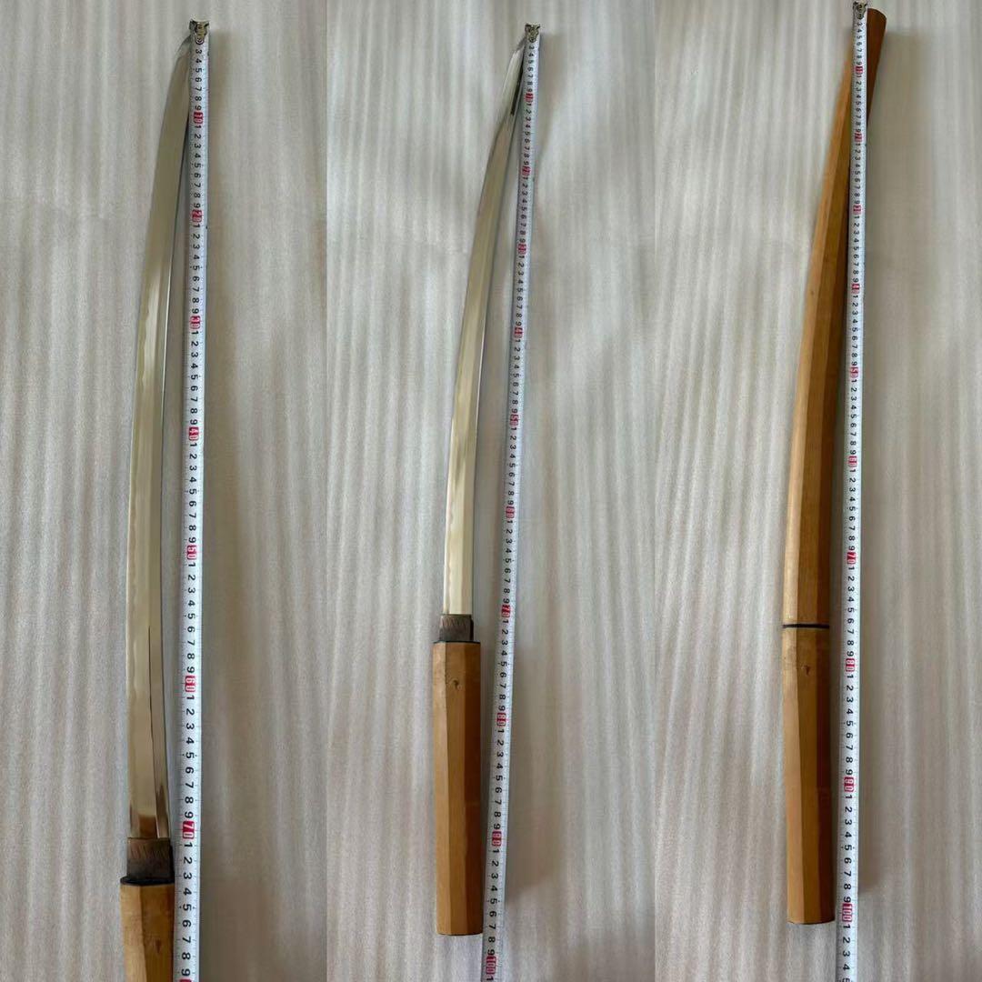 薄刃 居合刀 白鞘　鞘付き長さ101cm 刀袋付き11F