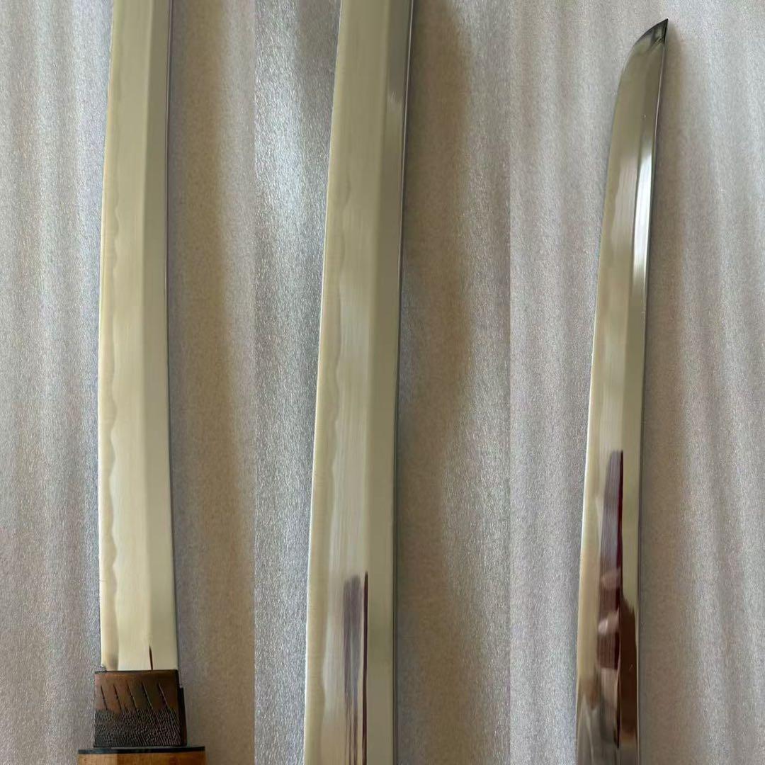 薄刃 居合刀 白鞘　鞘付き長さ101cm 刀袋付き11F