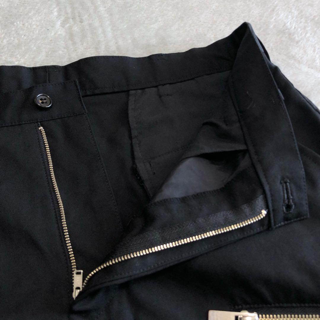 sulvam ウールギャバ サルエルボンテージパンツ ブラック M