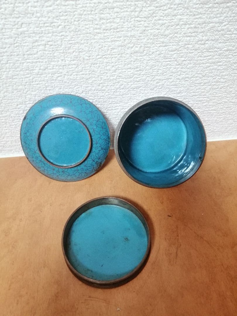 七宝焼 小皿 小物入れ アンティーク レトロ 骨董