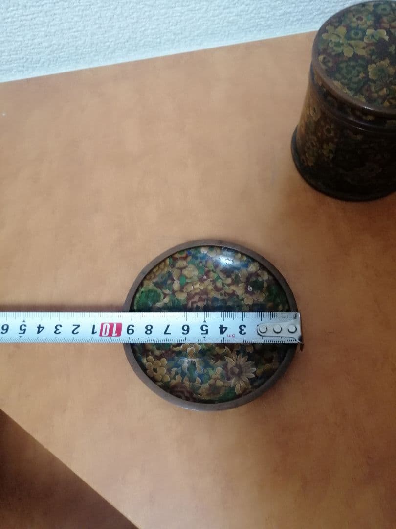 七宝焼 小皿 小物入れ アンティーク レトロ 骨董