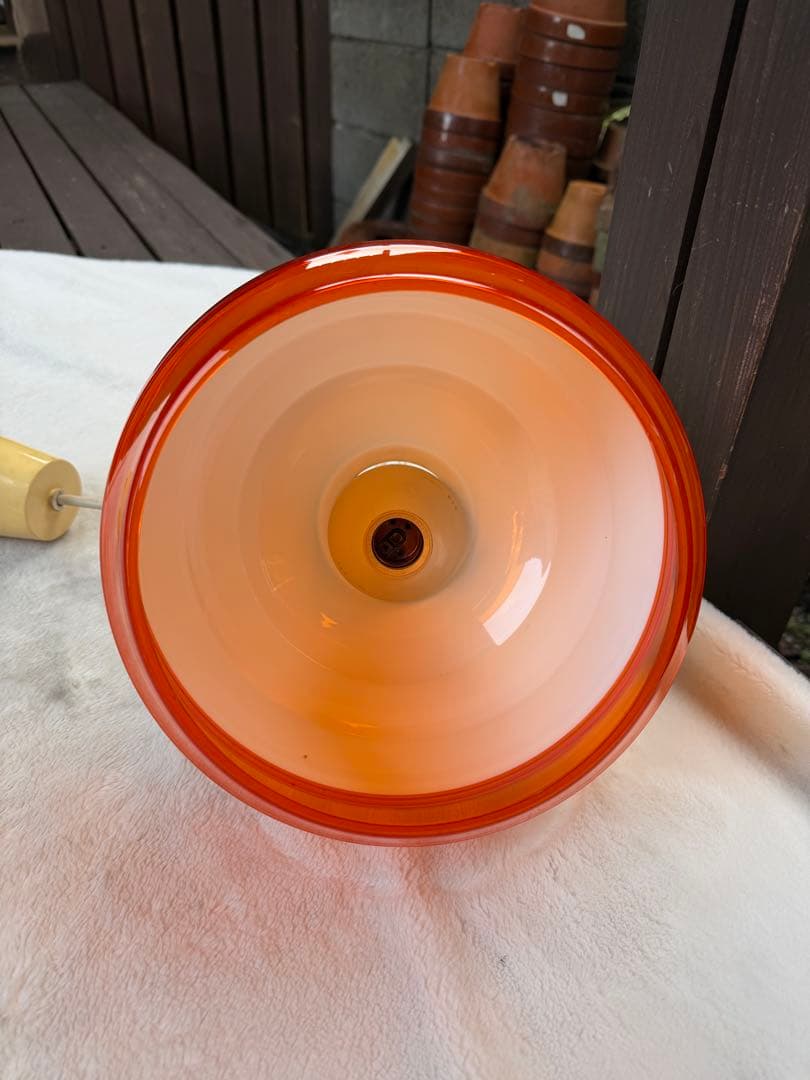 昭和レトロ　ペンダントライト　レトロポップ　ナショナル　当時物　ツートンカラー