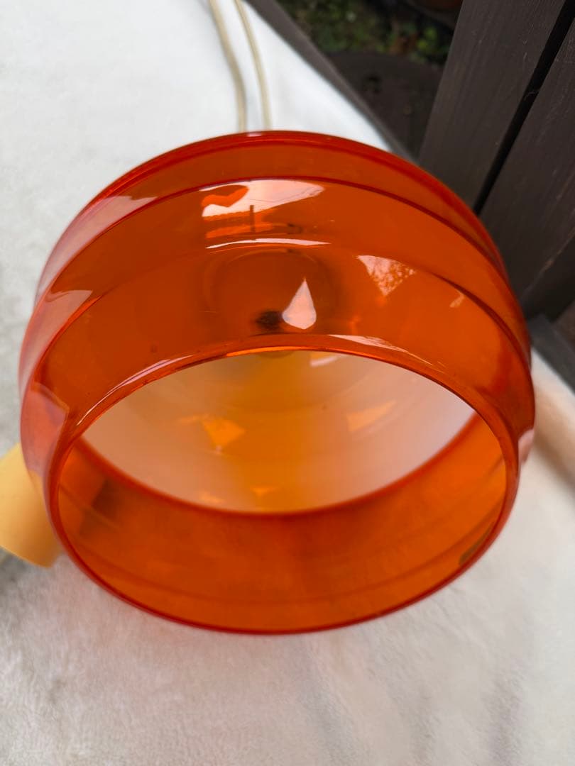 昭和レトロ　ペンダントライト　レトロポップ　ナショナル　当時物　ツートンカラー