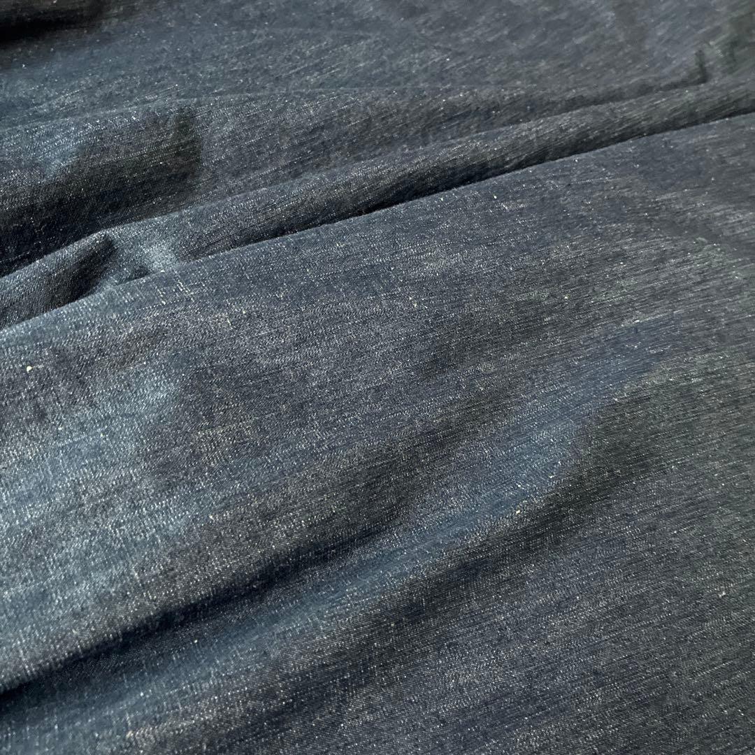 エムズグレイシー　ネイビー ガウチョパンツ リボン付き　ハイウエスト　40