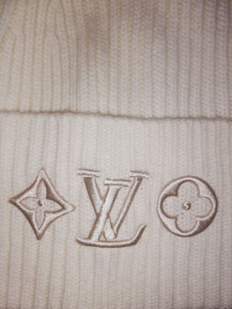 ルイ・ヴィトン LV ヘッドライン ブロン ニットキャップ