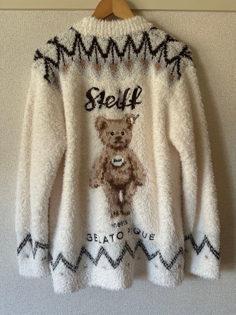 ジェラートピケSteiff テディベアプリント ルームウェア