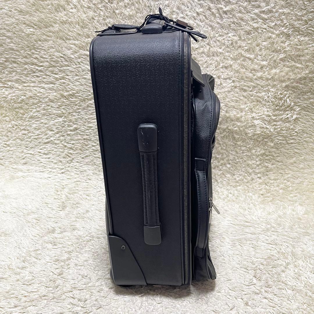 【特大容量】LOEWE キャリーケース　ビジネスバッグ　2way アナグラム　黒