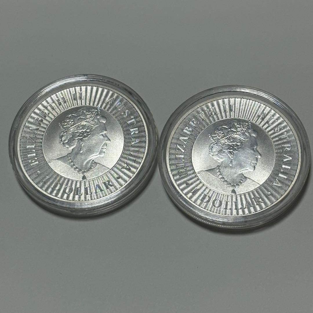 2020年 カンガルー銀貨　2枚セット　オーストラリア　シルバー　純銀