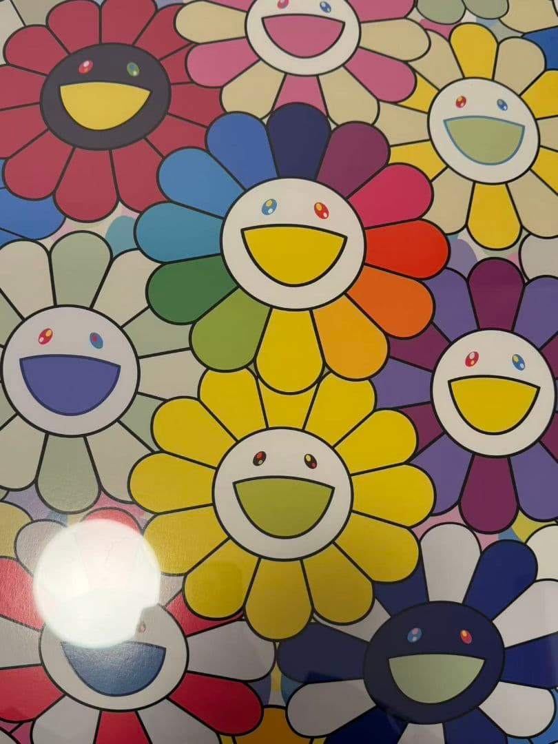 お花畑の中に顔をうずめる 村上隆 版画 ED300