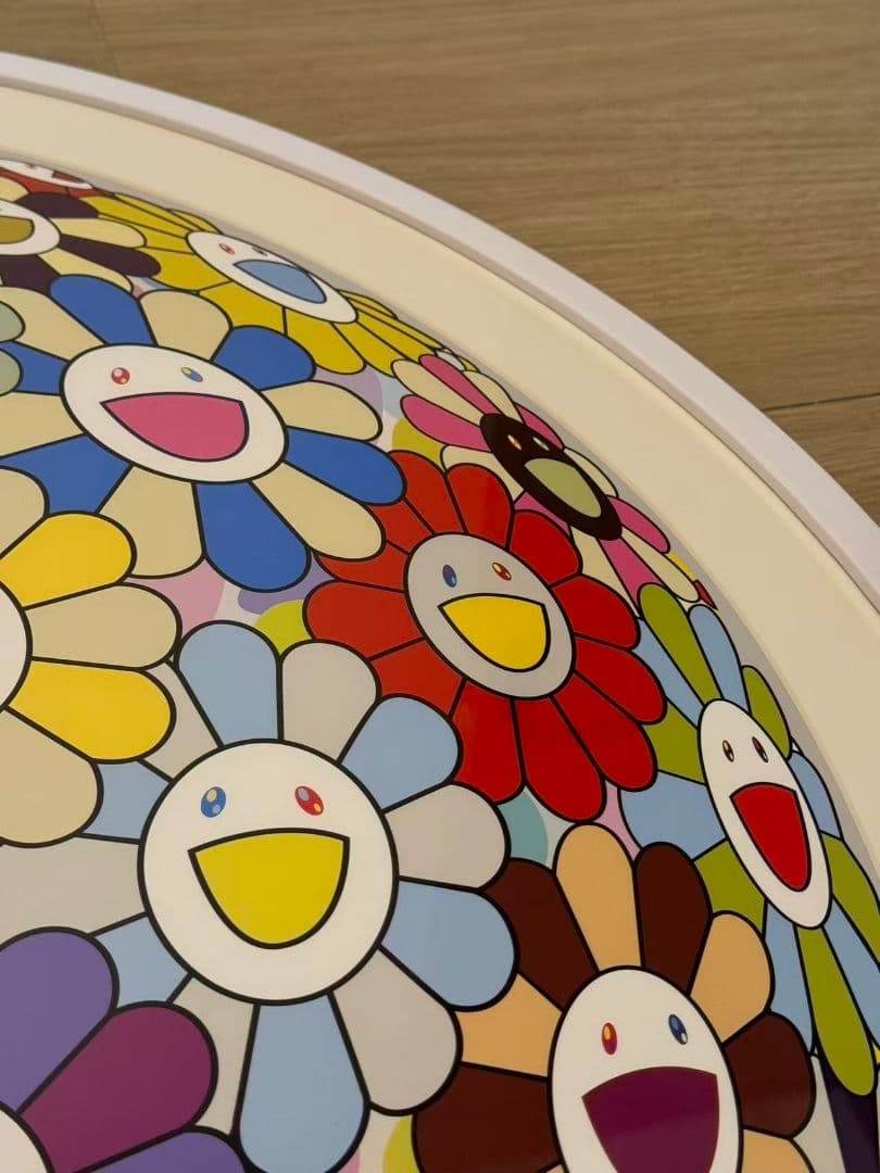 お花畑の中に顔をうずめる 村上隆 版画 ED300