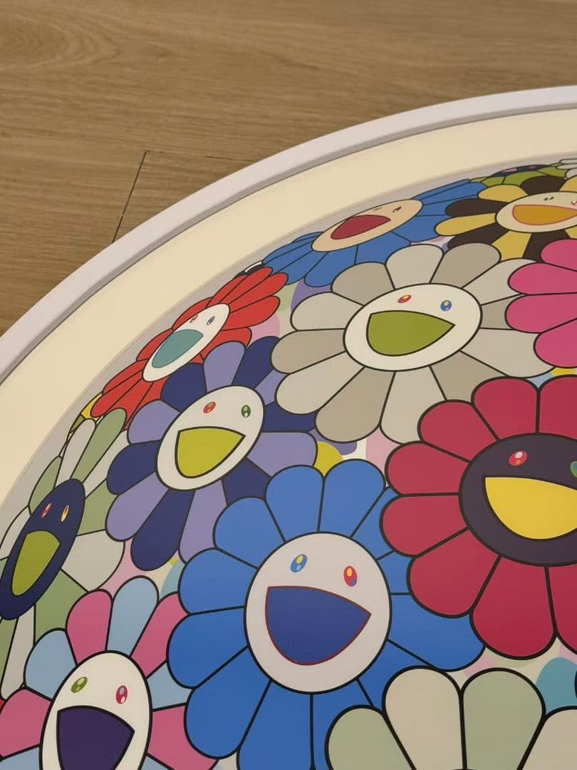 お花畑の中に顔をうずめる 村上隆 版画 ED300