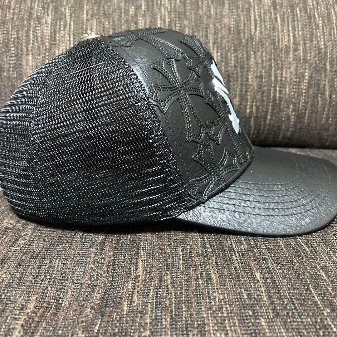 限定品NEWVINTAGE NV CROSS LEATHER MESH САР