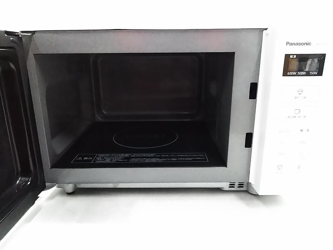 パナソニック 電子レンジ NE-FL1A-W フラット庫内 ホワイト 22年製★