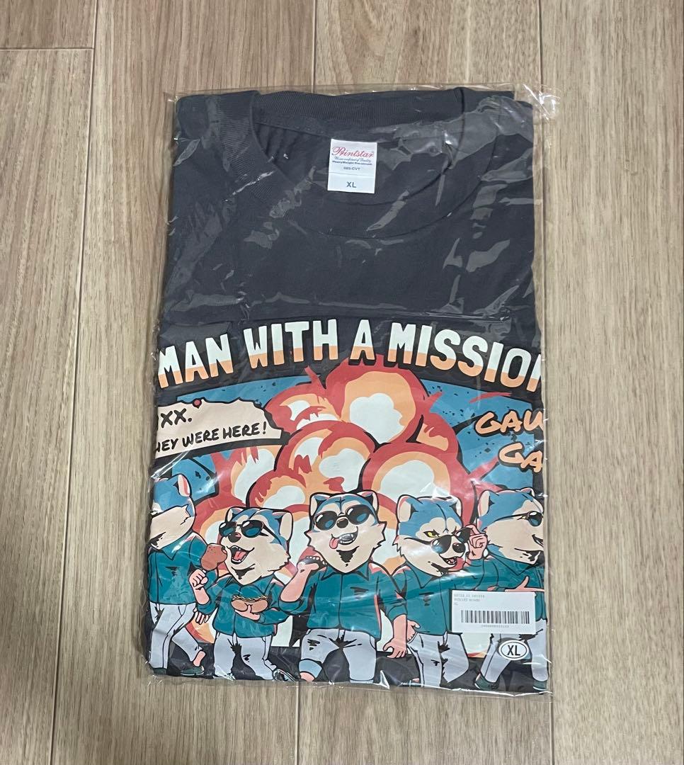 マンウィズアミッション　Tシャツ WOLVES' BOMB! XLサイズ
