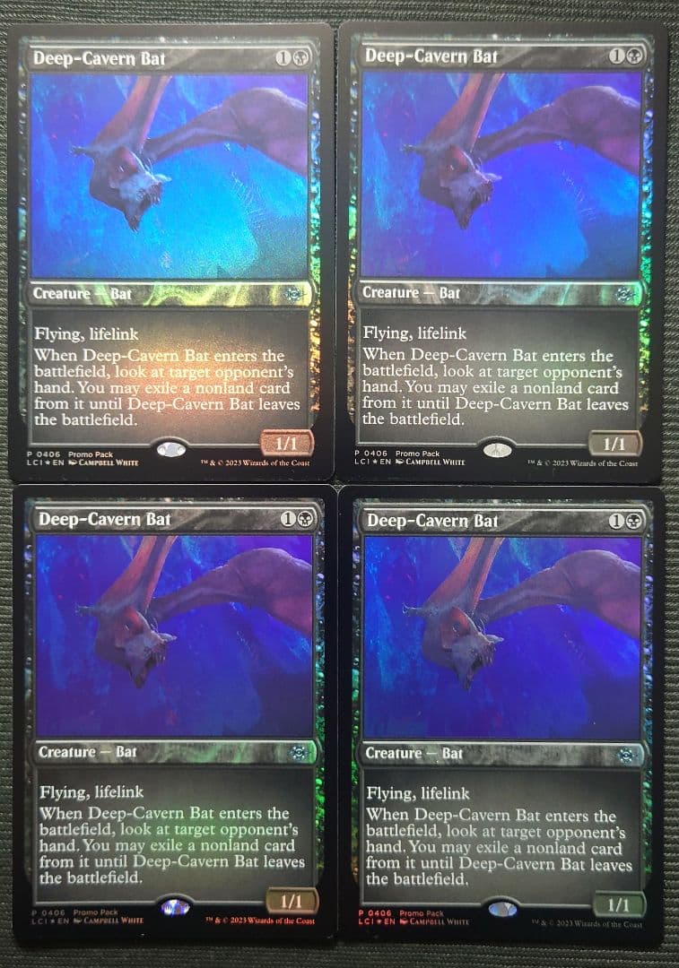 mtg 稀少 英語版 FOIL 大洞窟のコウモリ プロモ 4枚セット lci