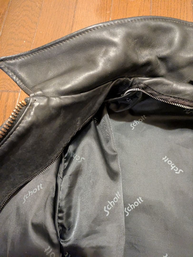 訳ありschott AT101 シングルレザージャケット+インナーボア