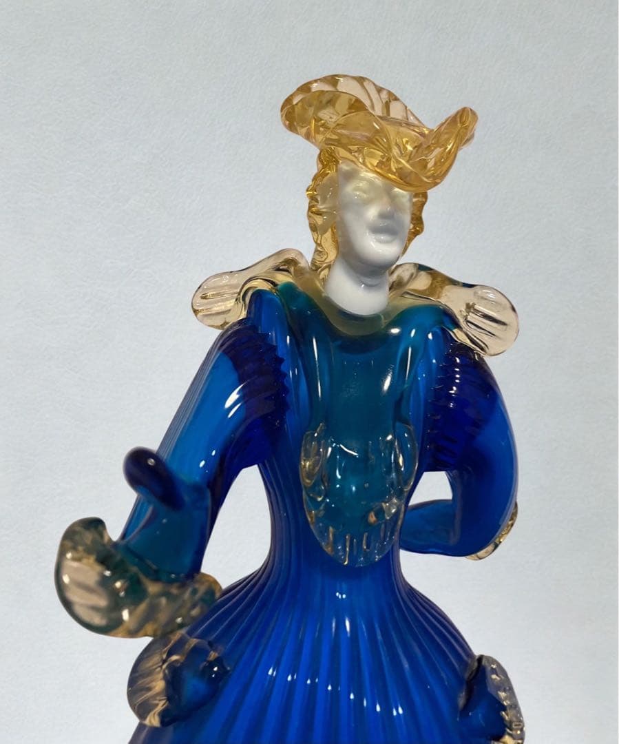 ベネチアンガラス人形Murano（ムラーノ）2体セット