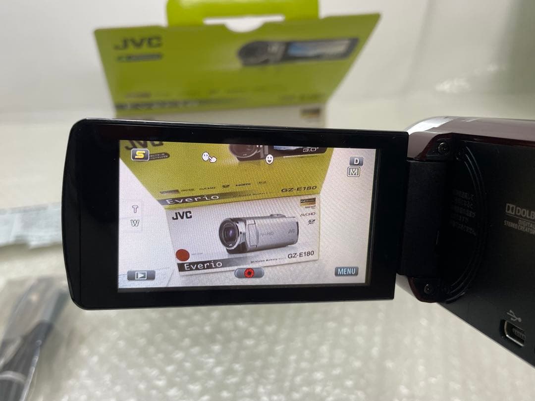 【動作確認済】JVC Everio GZ-E180本体 SD16GB 付属品多数