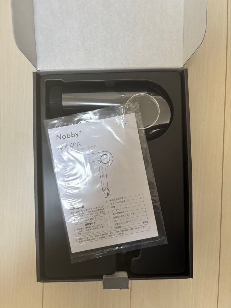 Nobby+　ノビー ヘアドライヤー ND540A ブラック　新品未使用