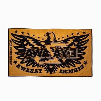 E.YAZAWA 矢沢永吉　ジャガードスペシャルビーチタオル(ロゴ)イーグル
