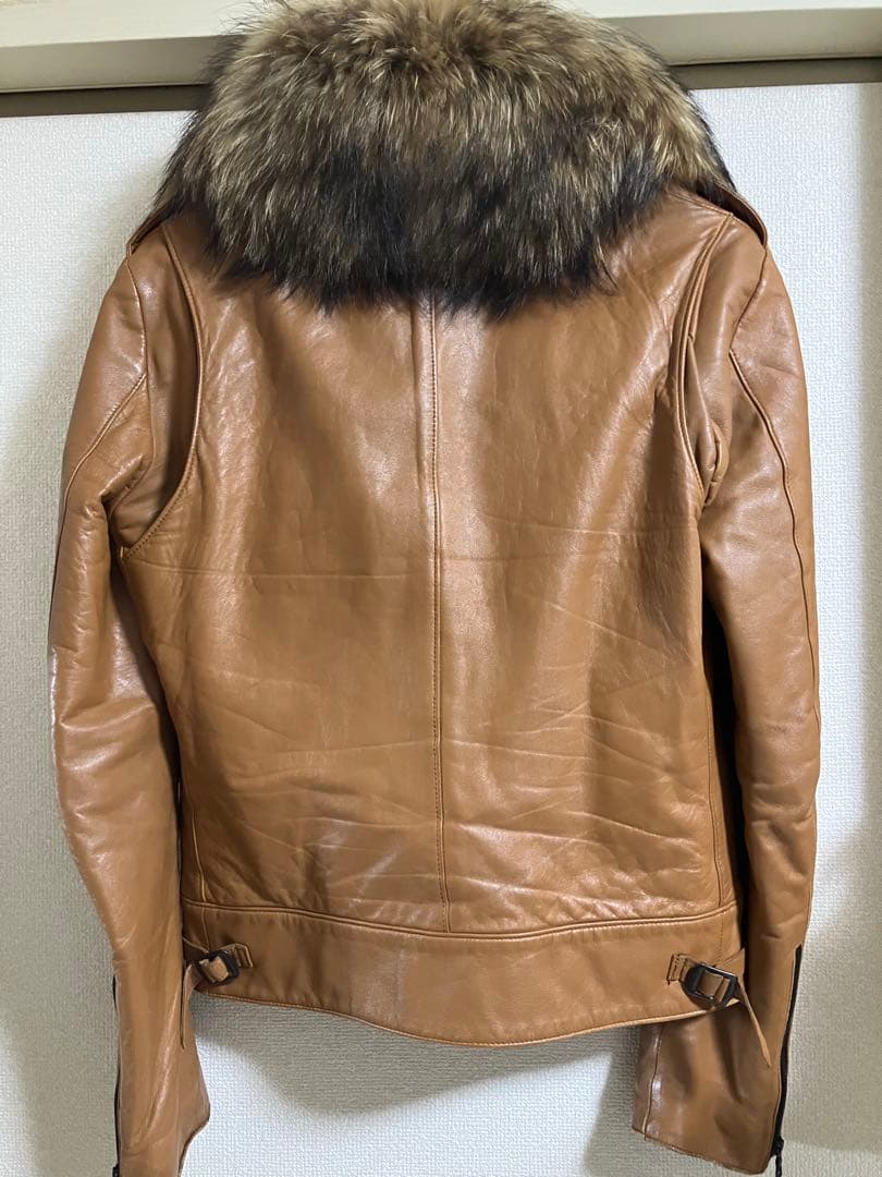 E*8様 LITHIUM HOMME シープスキン ラクーンファー 中綿 キャメ