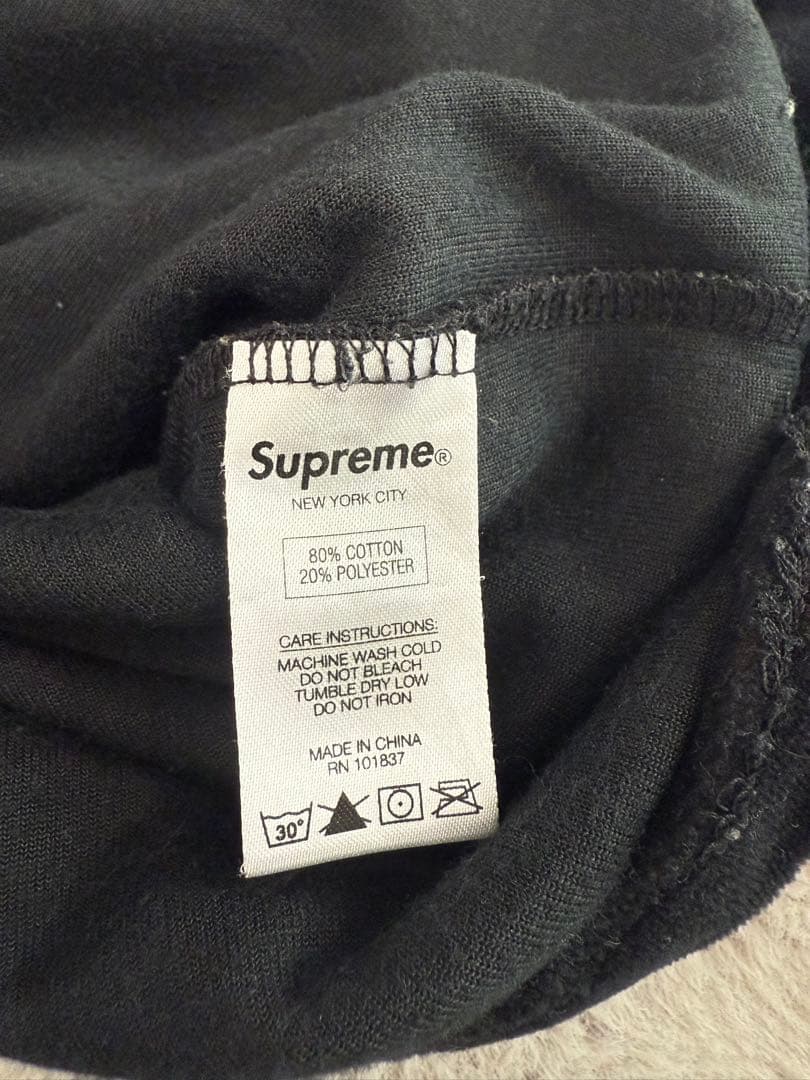 即完売品supremeシュプリーム刺繍アーチロゴ　半袖ベースボールシャツ　S