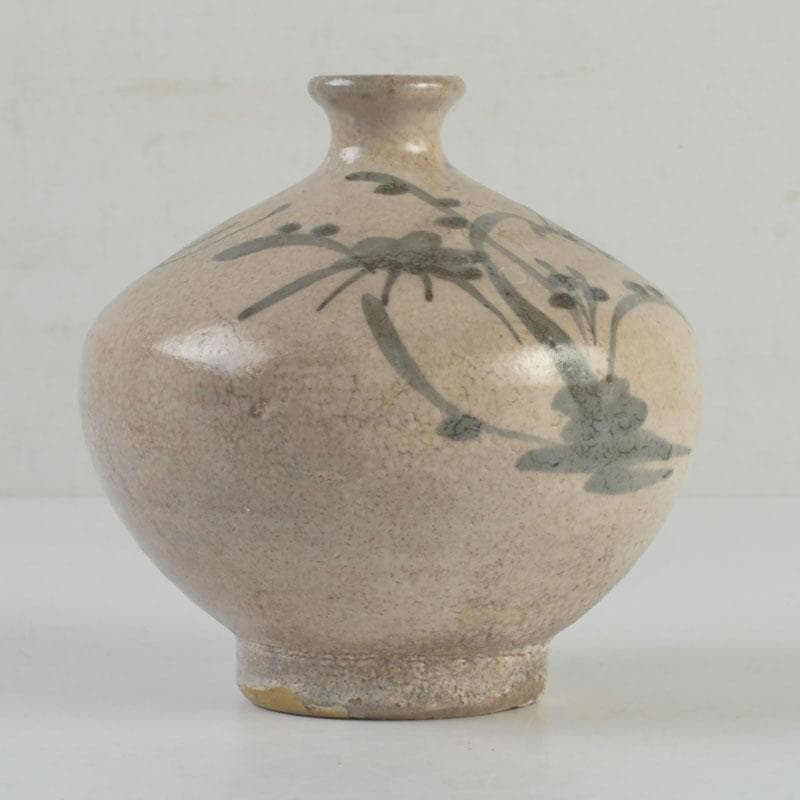 伊万里焼　古伊万里　染付　花草文　油壷　小壷　V　9775