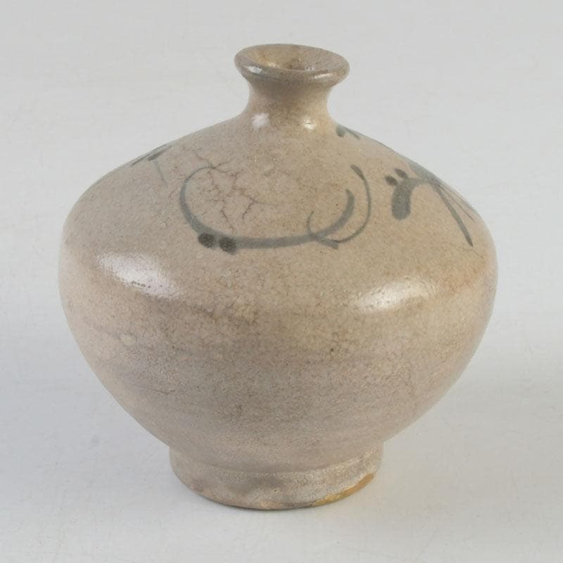 伊万里焼　古伊万里　染付　花草文　油壷　小壷　V　9775