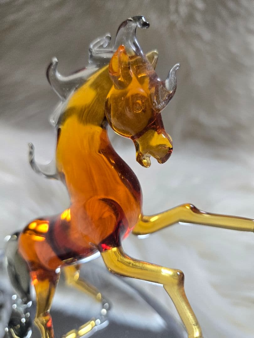 【美品】馬・ガラス置物