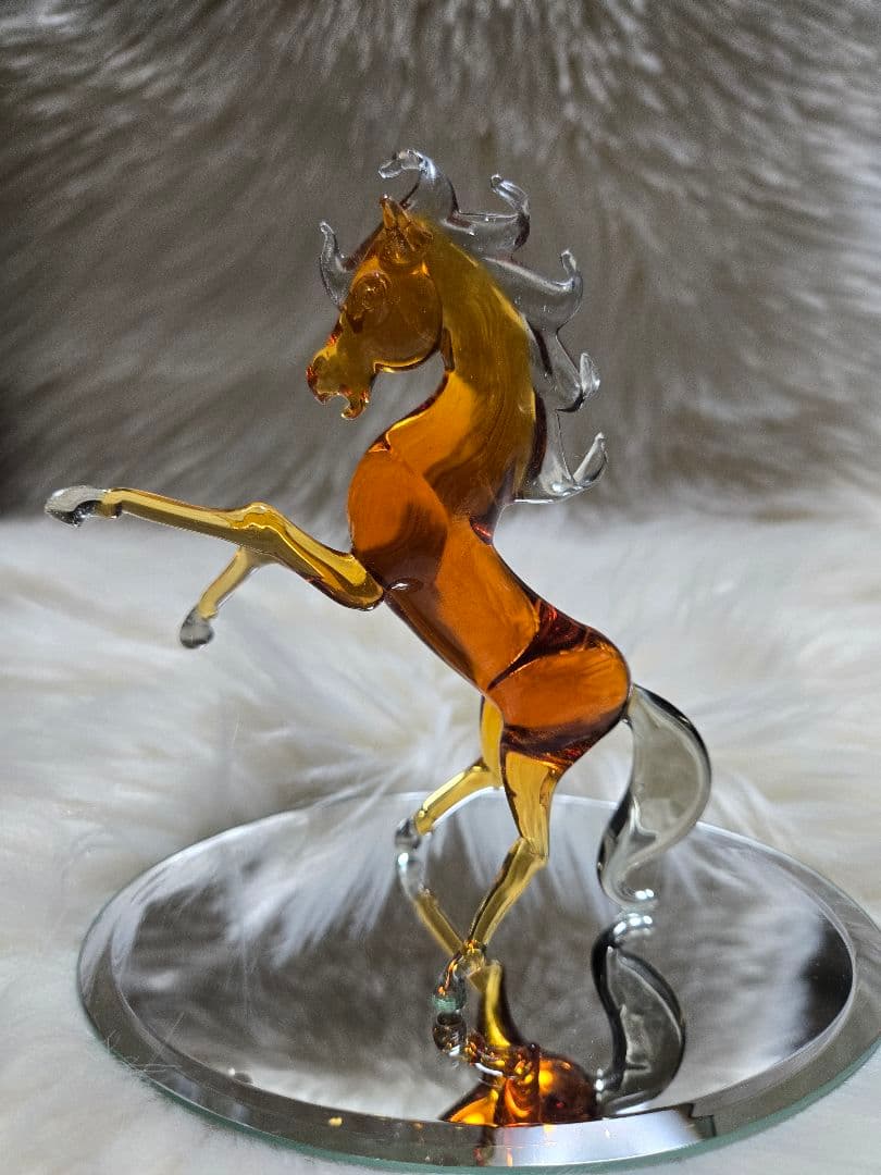 ✨美品✨馬・ガラス置物