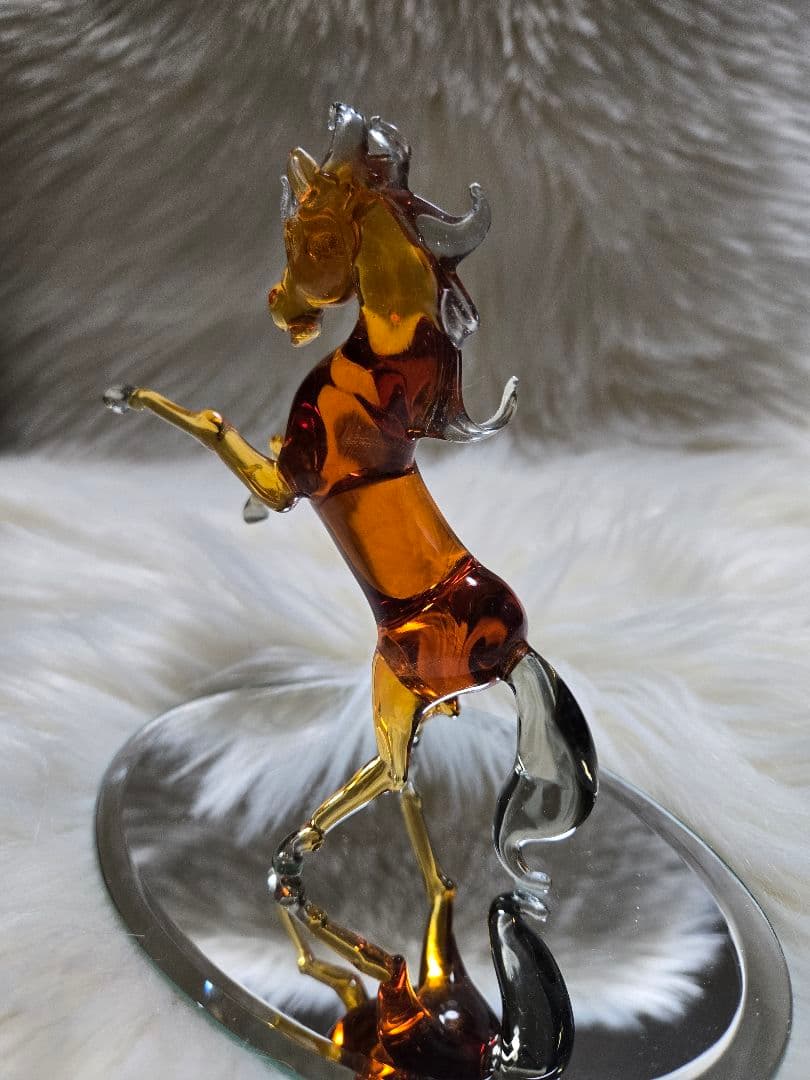 ✨美品✨馬・ガラス置物