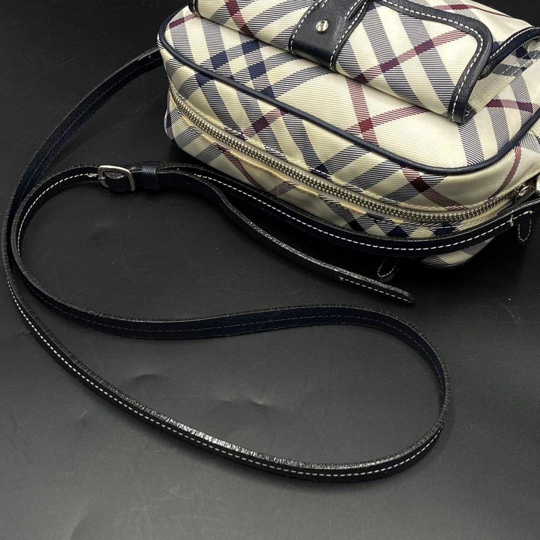 バーバリー ブルーレーベル ノバチェック ショルダーバッグ ブラック