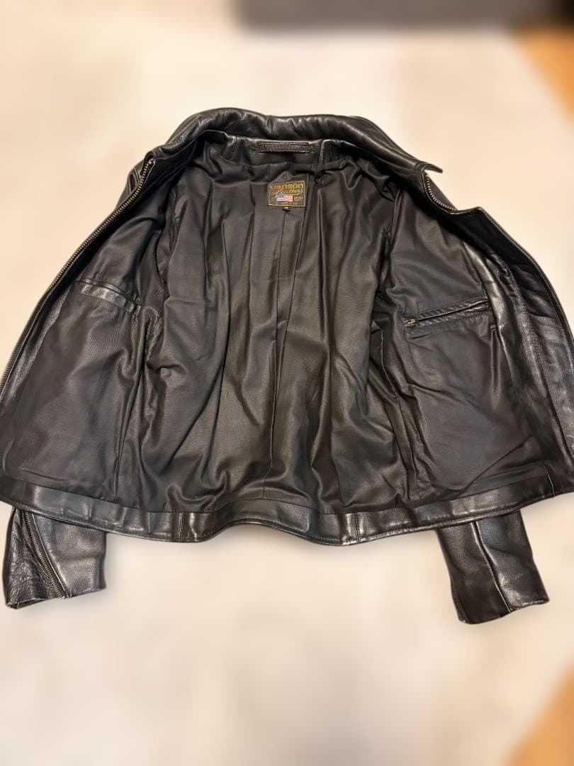 【期間限定値引き】VANSON（バンソン） シングルライダースジャケット