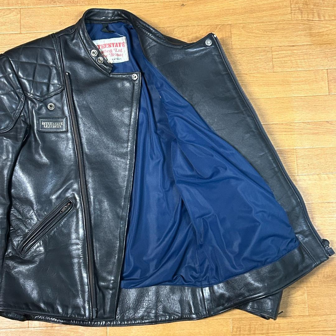 70’s UK製 INTERSTATE 本革レザージャケット 美品 ヴィンテージ