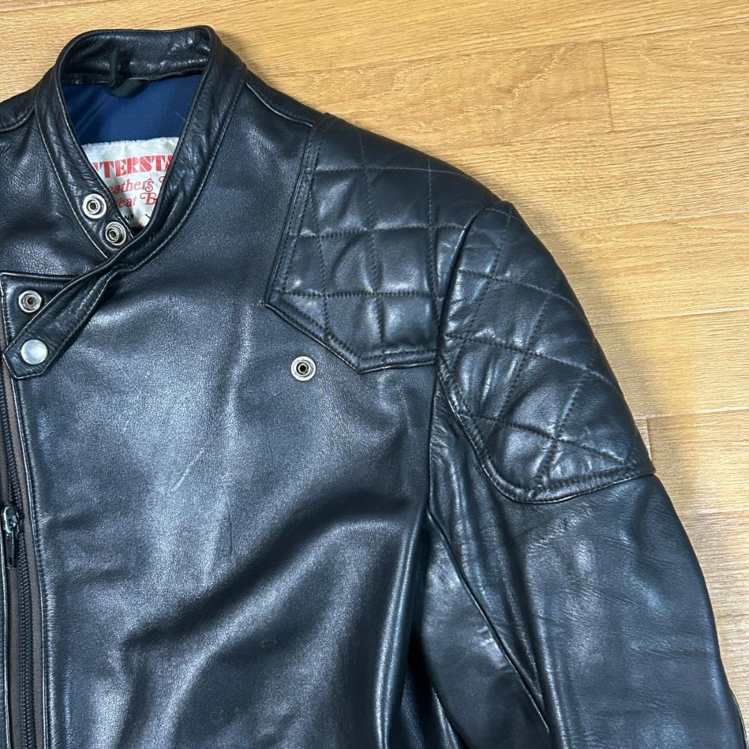 70’s UK製 INTERSTATE 本革レザージャケット 美品 ヴィンテージ