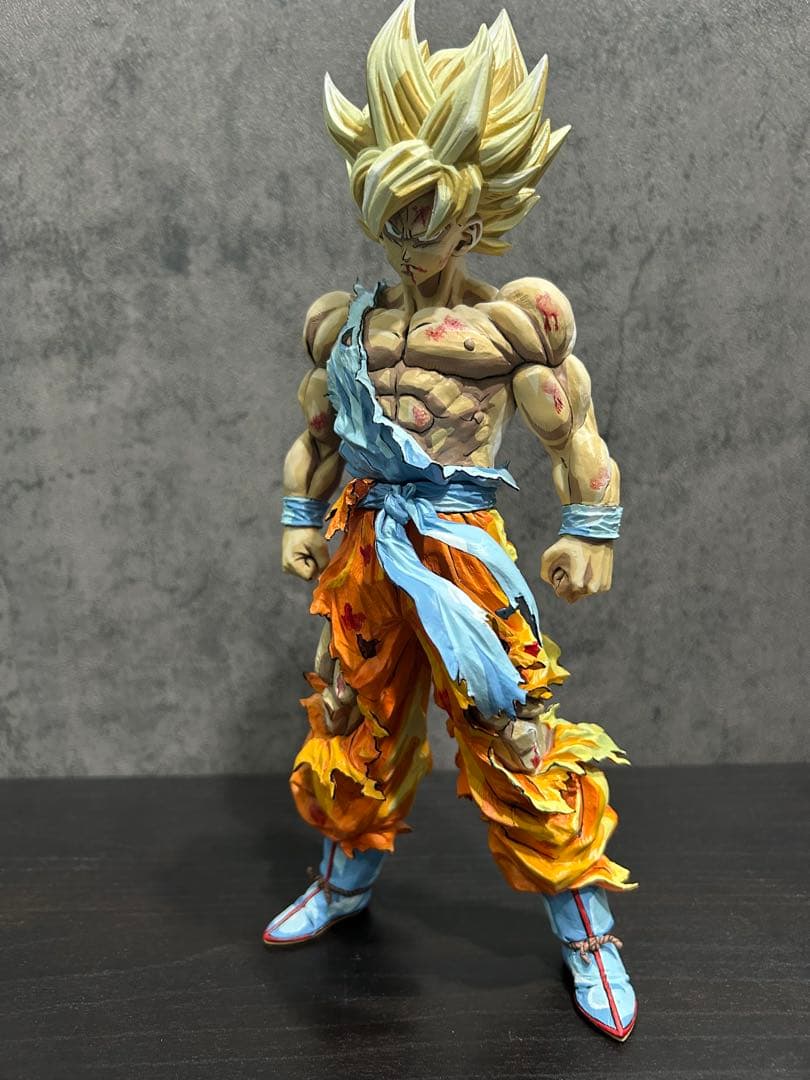 ドラゴンボール フィギュア リペイント 超サイヤ人 孫悟空 二次元彩色